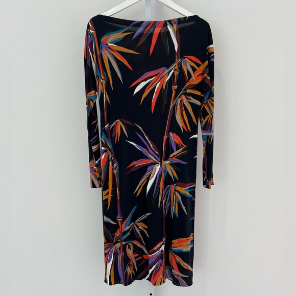 EMILIO PUCCI BLACK MULTI BAMBOO DRESS MODEL 71RL51 SIZE IT 44 / US 10 NWOTS! - Picture 7 of 17